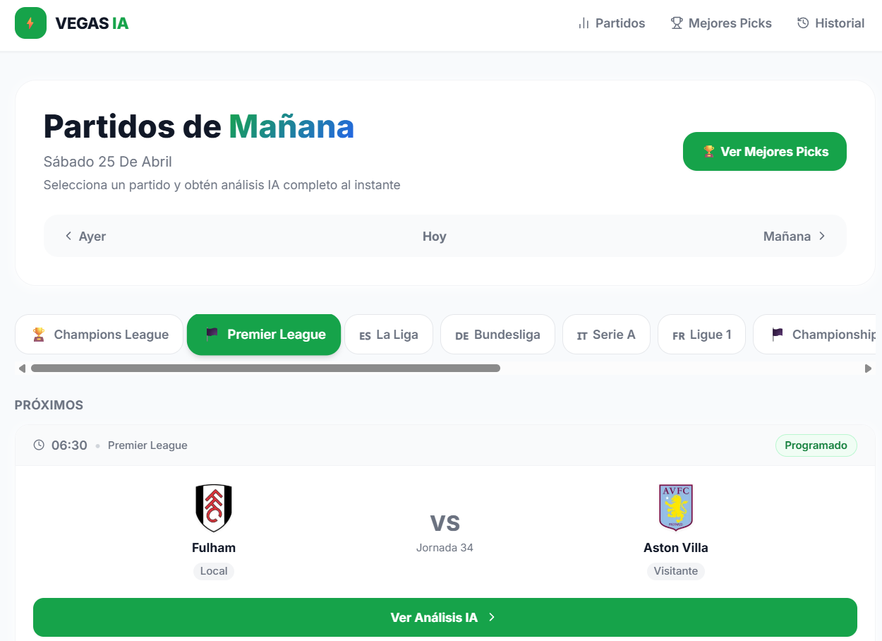 Vista previa de Vegas IA